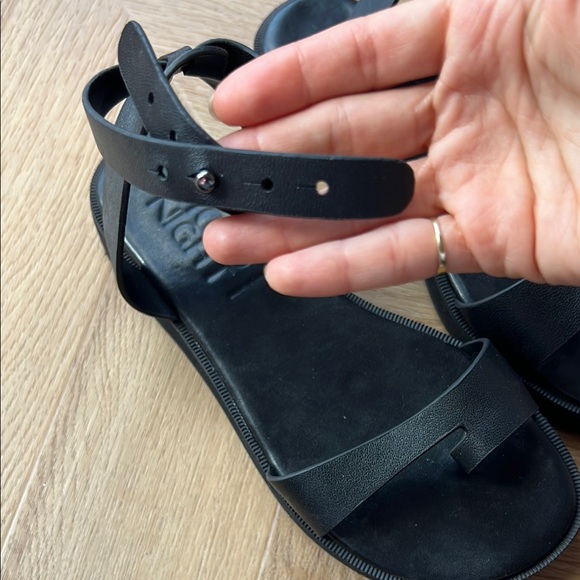 WConcept Black Leather Sandals, 37 - Picture 9 of 17